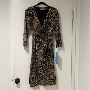B-Slim NY Collection Animal Print Dress